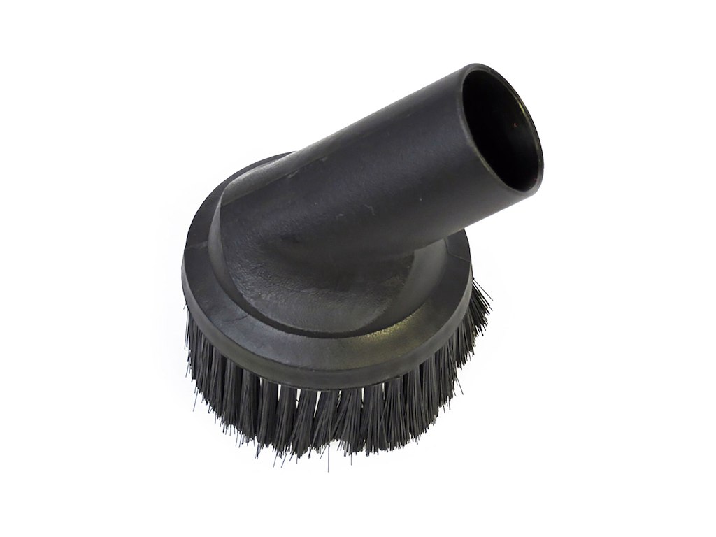 Mundstykke Viper Rundbørste blød Plast Sort til Støvsugerrør Ø32 mm