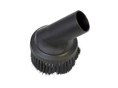 Mundstykke Viper Rundbørste blød Plast Sort til Støvsugerrør Ø32 mm