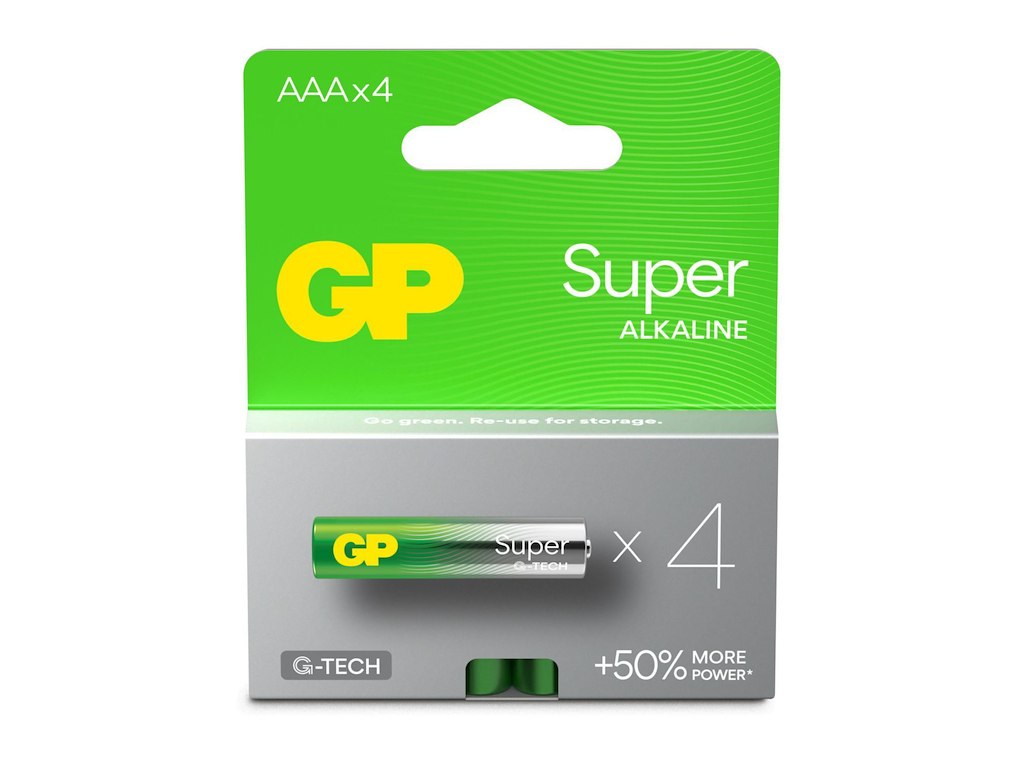 Batteri GP Super Alkaline AAA 4-pak