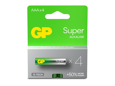 Batteri GP Super Alkaline AAA 4-pak