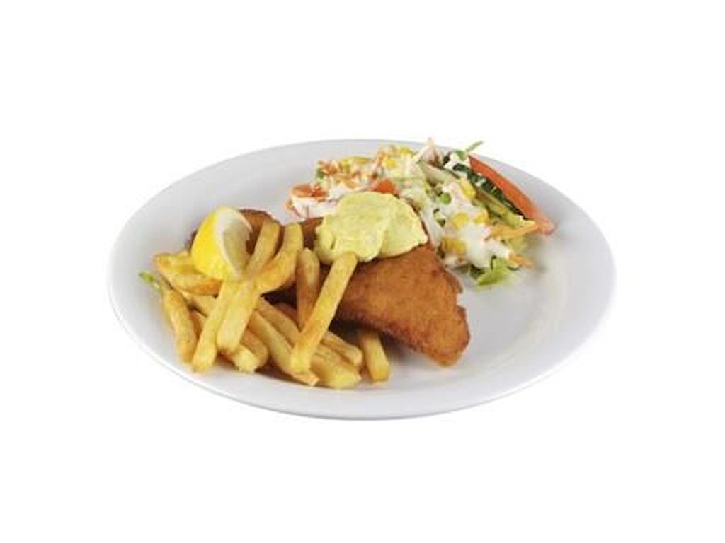 Tallerken Ø27 cm Flad Bred fane Melamin Hvid