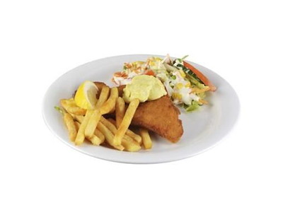 Tallerken Ø27 cm Flad Bred fane Melamin Hvid