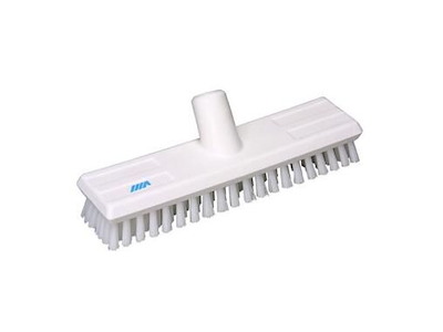 Gulvskrubbe stiv L270mm med vandgennemløb hvid