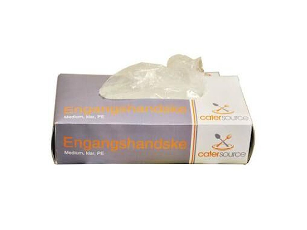 Handske Engangs Catersource str M 240x120x63 mm i boks LDPE