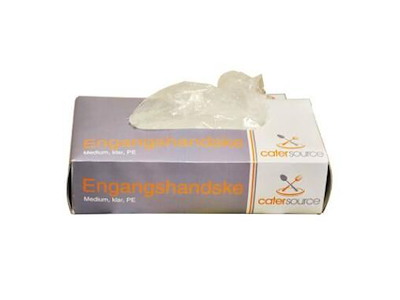 Handske Engangs Catersource str M 240x120x63 mm i boks LDPE