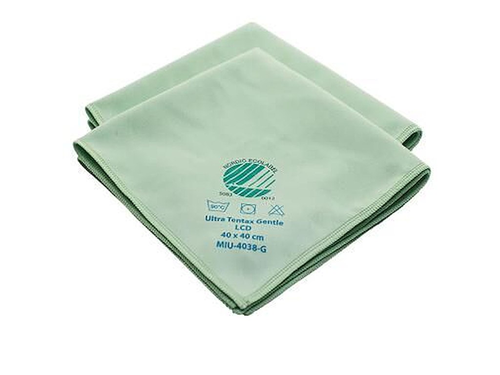 Microfiberklud Pure Cleaning 40x40cm Svanemærket grøn til glas/LCD-skærme