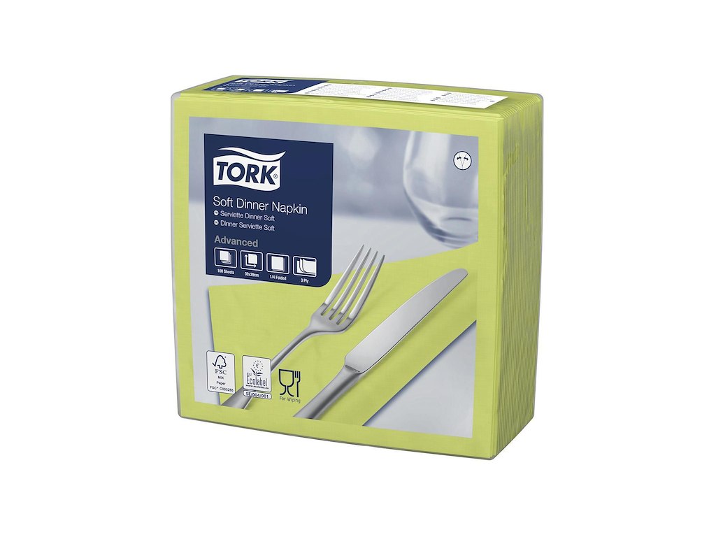 Serviet Tork 40x40 cm 3-lag Lime
