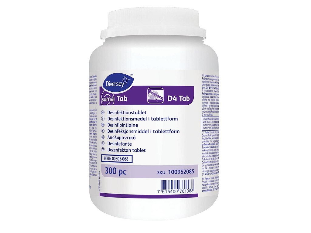 Desinfektion Tabs Suma Tab D4 med Aktivt klor Fødevaregodkendt til overflader