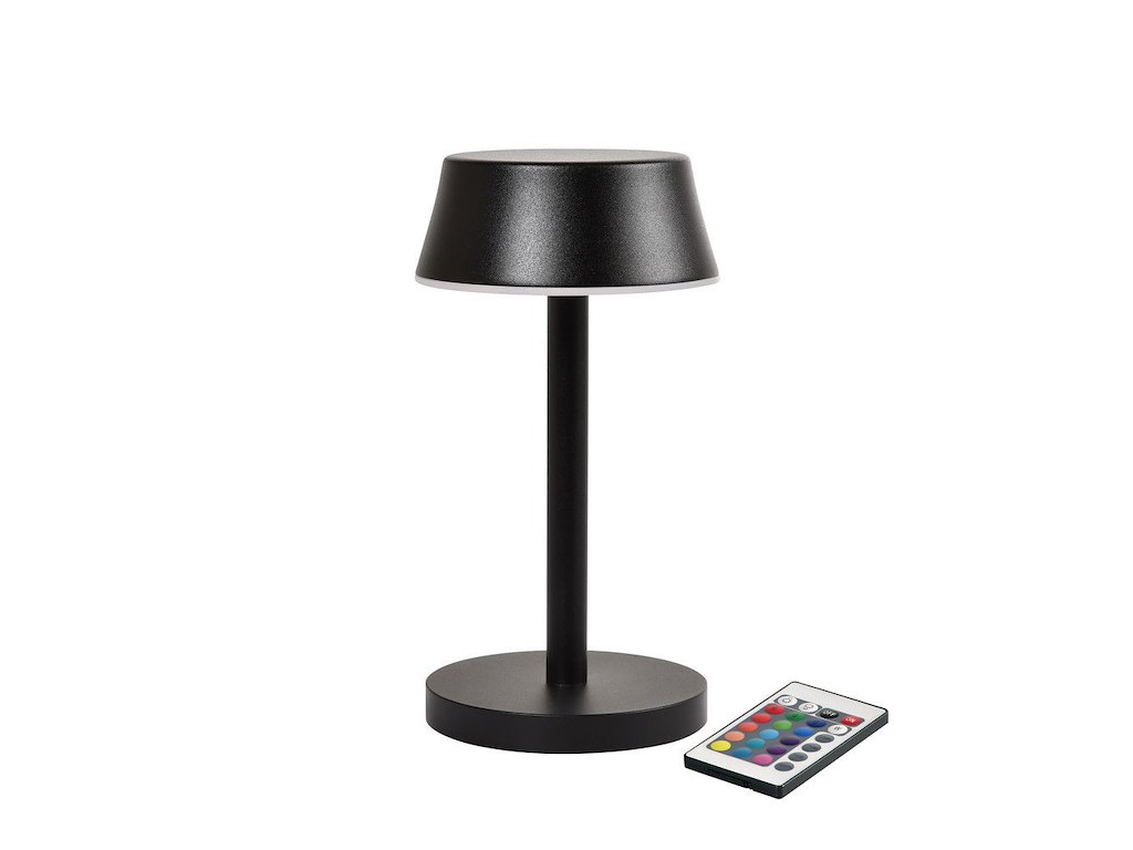 Lampe LED Nour Midi Ø10xH20cm Med Fjernbetjening Sort