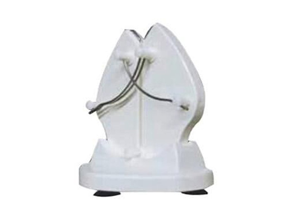 Knivaftrækker/Knivsliber Ergo Steel Bordmodel uden fod Hvid