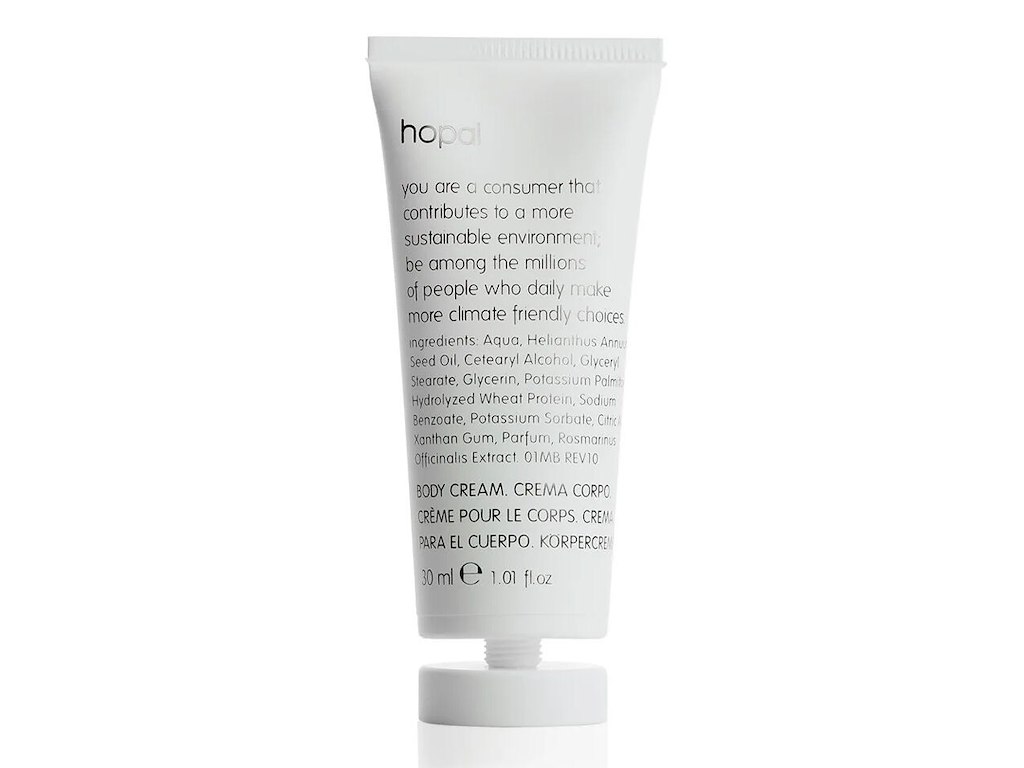 Hudcreme Hopal Body Cream 30ml Svanemærket med Parfume Knæklåg
