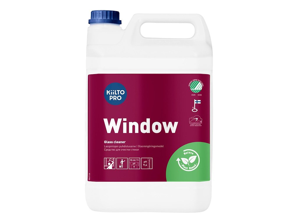 Glasrens Kiilto Pro Window Cleaner Svanemærket 5ltr