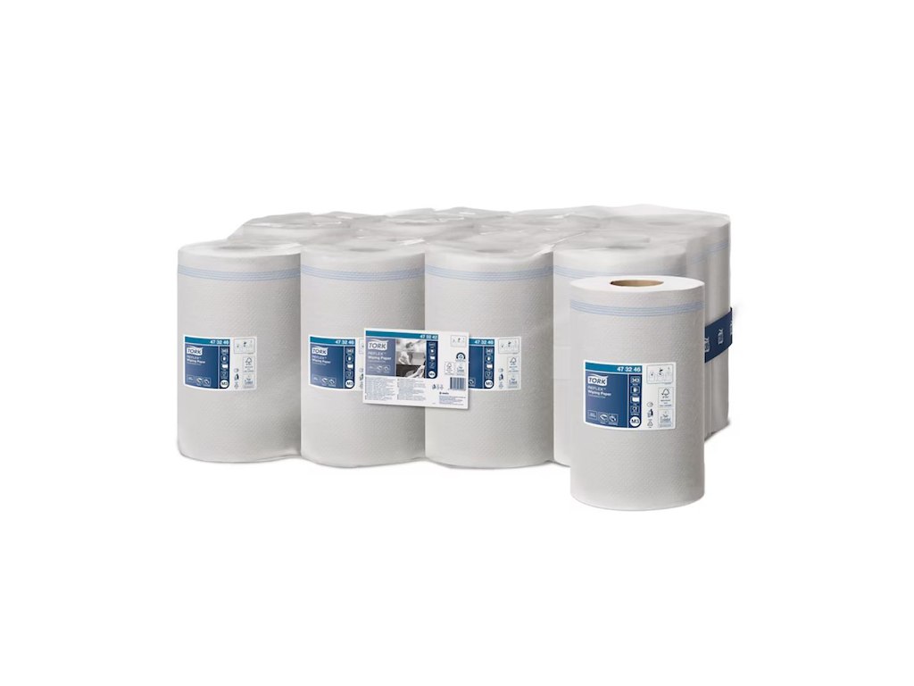 Håndklæderulle Tork Reflex M3 Standard 1-lag 35 cm 120 m Perforeret Hvid