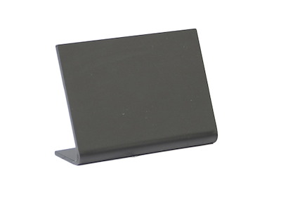 Skilt Securit A8 L-formet Vertikal tavle Frostet sort/blank bagside 5 stk pr sæt