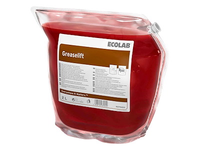 Ovn- og grillrengøring Flydende KitchenPro Greaselift Højkoncentrat 2 ltr Rød