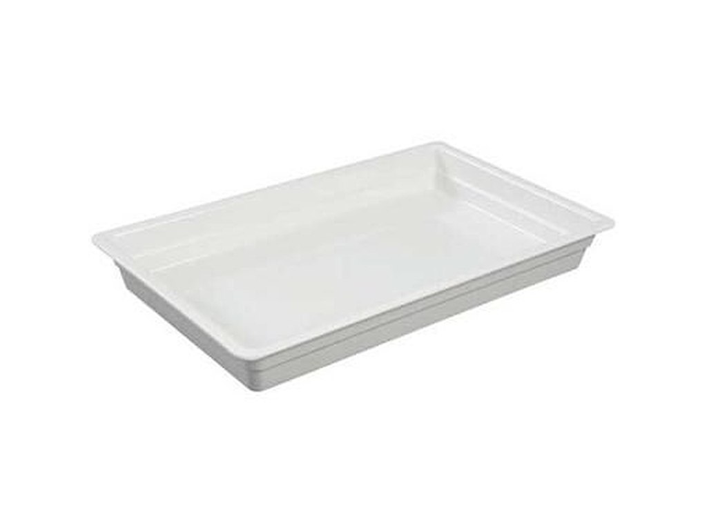 Fad 1/1 GN 53x32.5x6.5 cm Rektangulær Melamin Hvid