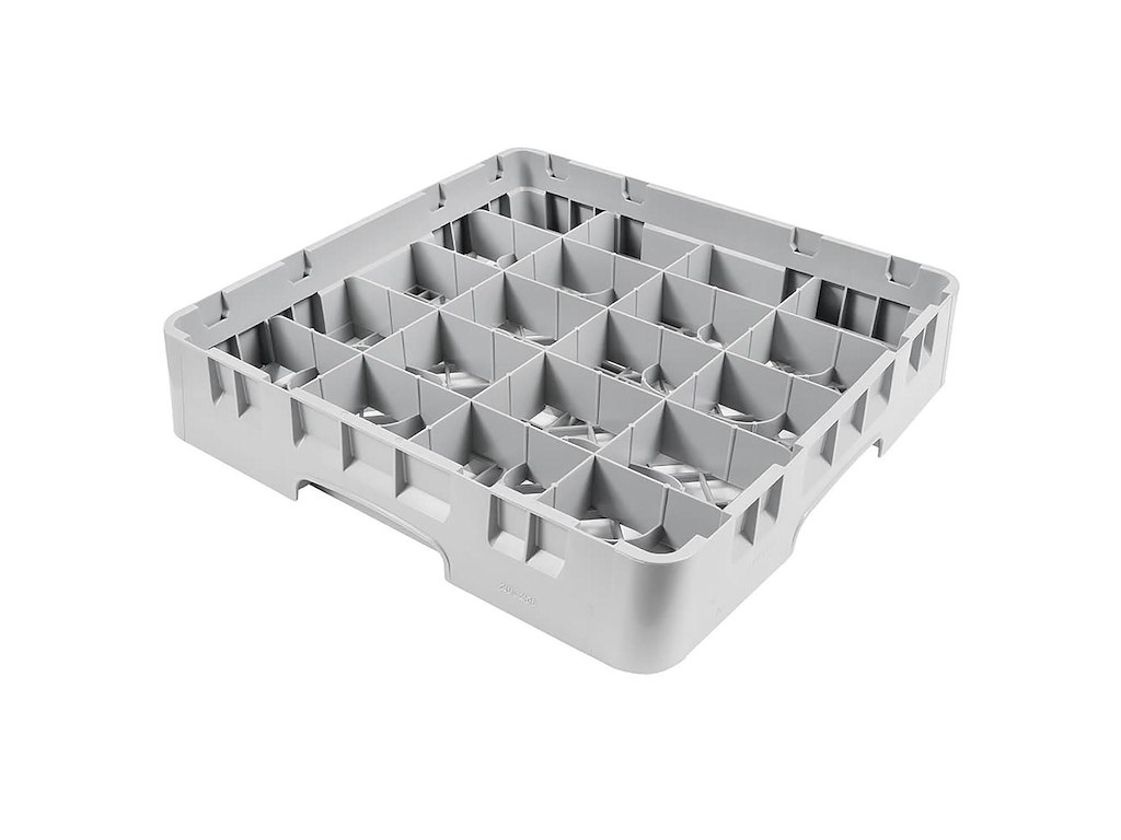 Opvaskekurv Cambro 50x50 cm 20-rum til Kop/Krus plast Grå