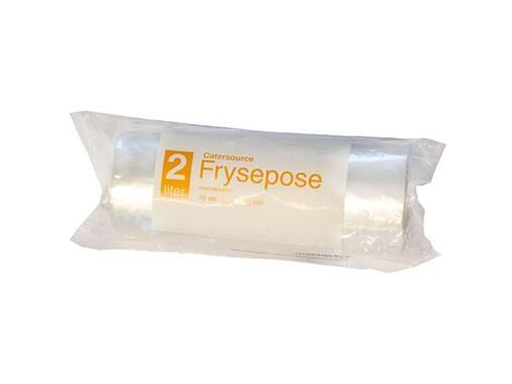 Frysepose Catersource 2 ltr 150x350 mm 34my med Skrivefelt LDPE