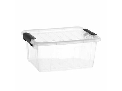 Opbevaringsbox Home BOX 2 ltr 205x170x75 mm PP med låg