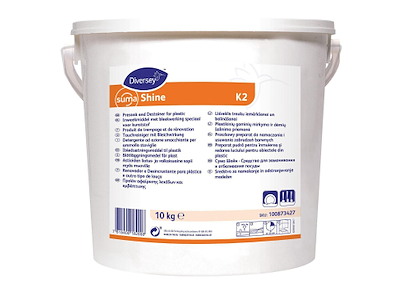Maskinopvask Iblødsætning Pulver Suma Shine K2 10kg uden Klor til service/plast