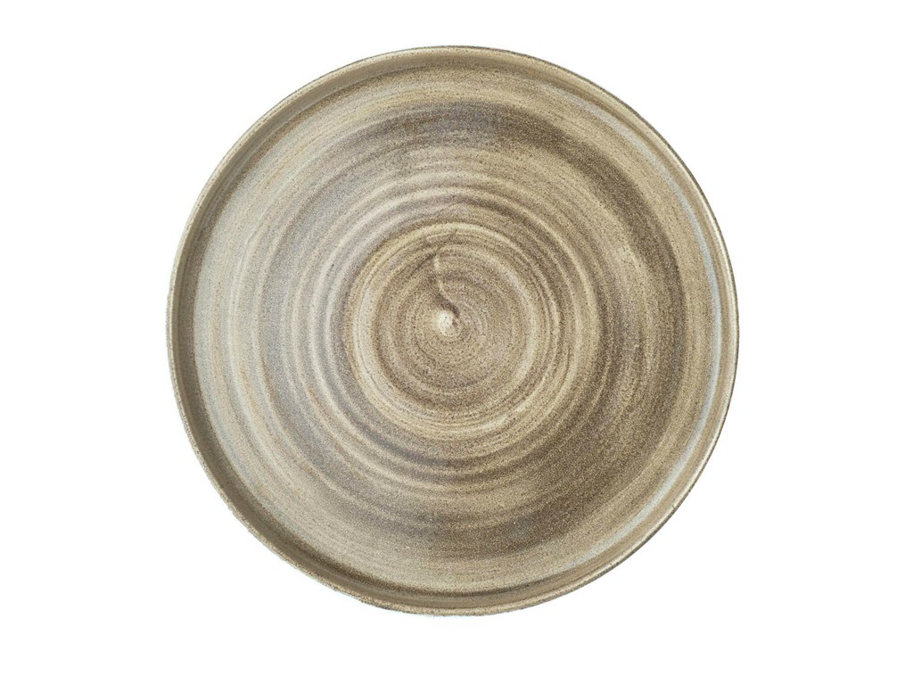 Tallerken Churchill Patina Ø26cm L26xB26xH2cm Porcelæn Taupe