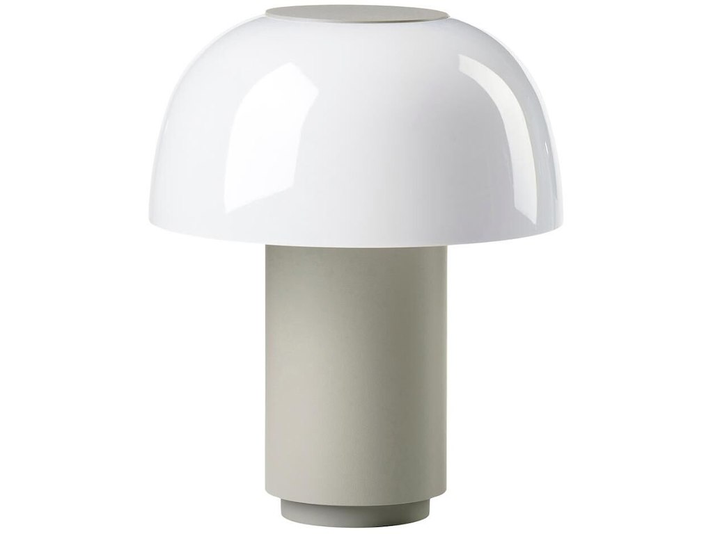 Lampe LED Zone Harvest Moon Ø18xH22cm Varm Grå/Hvid