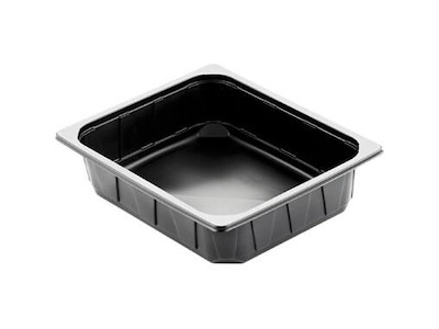 Bakke 1/2 GN 4000 ml 325x265x60 mm Mineralsk PP Sort