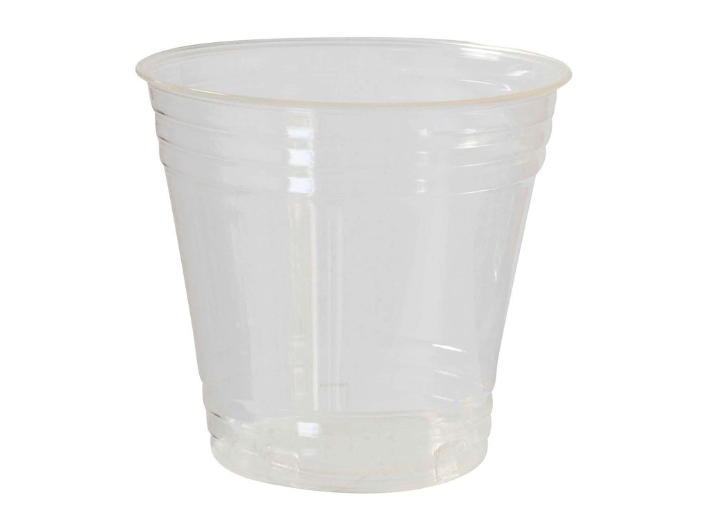 Plastglas klar 16 cl Bionedbrydelig PLA