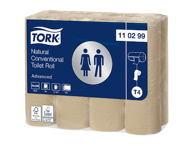 Toiletpapir Tork Advanced T4 2-lag 34,7m Natur