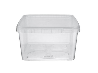 Bøtte 3000 ml L195xB195xH112mm PP 24 stk/ps klar