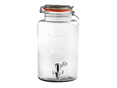 Glasbeholder med taphane Kilner 5 ltr Ø18.2xH31.5 cm