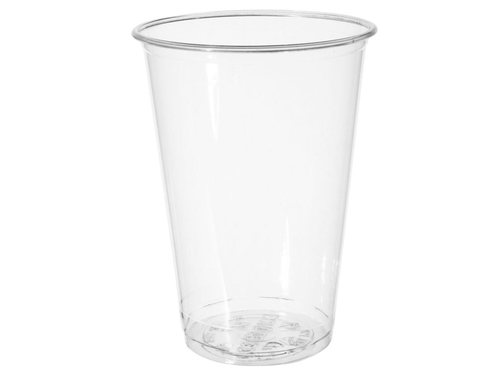 Plastglas 20 cl Bioware H 95 mm Ø70 mm  PLA Klar