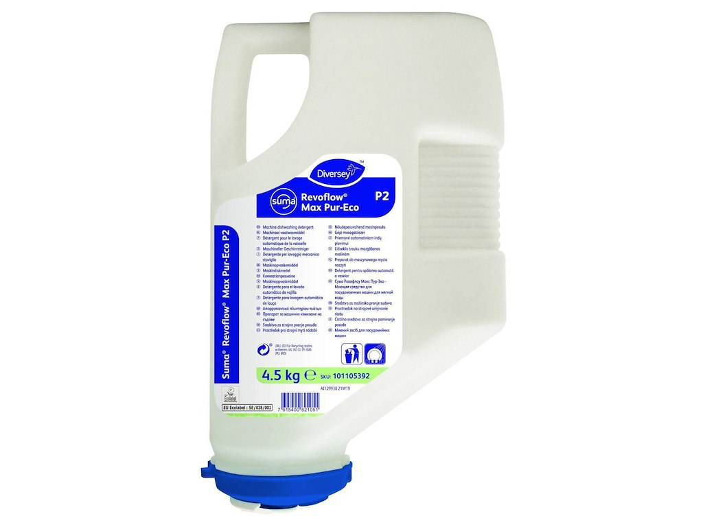 Maskinopvask Anlæg Pulver Suma RevoFlow Max P-Eco P2 4.5kg Ecolabel med Fosfor