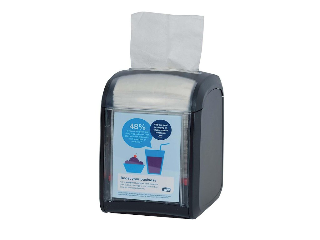 Dispenser Tork Xpressnap N14 bordmodel Sort til Serviet