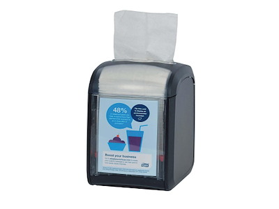 Dispenser Tork Xpressnap N14 bordmodel Sort til Serviet