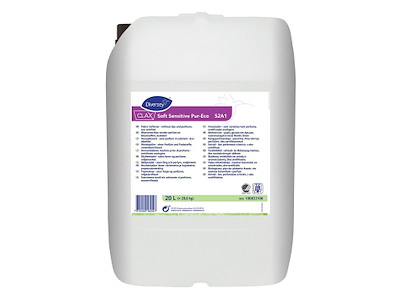 Tøjvask Skyllemiddel Clax Soft Sensitive Pur-Eco 52A1 Svane uden Parfume 20 ltr