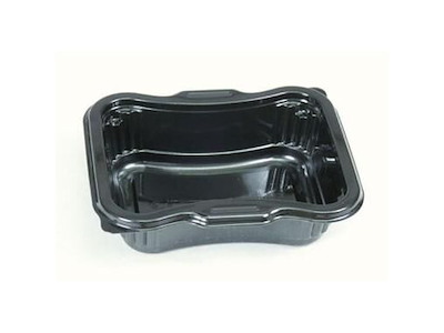 Bakke 1-rum GASTRO 3162-1A 525 ml 162x132x45 mm CPET Sort