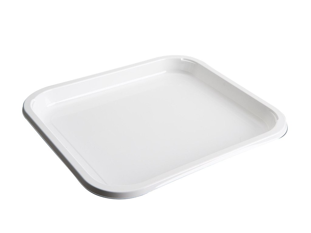 Sterilisationsbakke 1-rum C2290-1C 1400ml L290xB254xH25mm CPET CE-Mærket Hvid