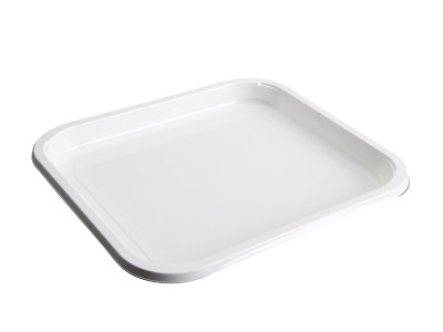 Sterilisationsbakke 1-rum C2290-1C 1400ml L290xB254xH25mm CPET CE-Mærket Hvid