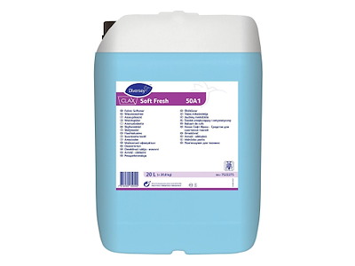Tøjvask Skyllemiddel Clax Soft Fresh 50A1 med Farve/Parfume 20 ltr Blå