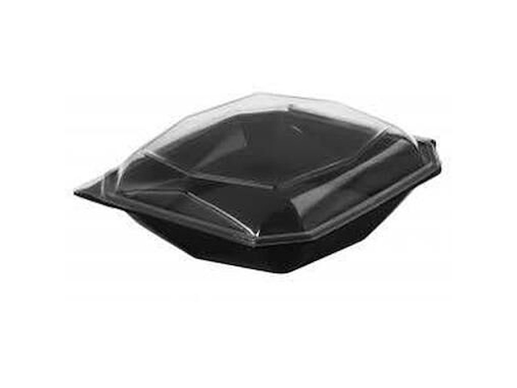 Multiboks Octaview 185x185x90 mm med låg APET Sort