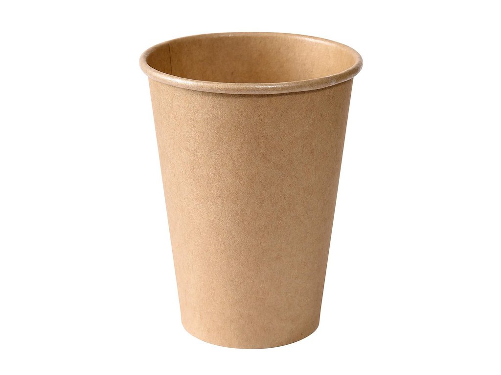 Kaffebæger Pap Ø70xH92mm 21cl 7.5oz Single Wall Brun