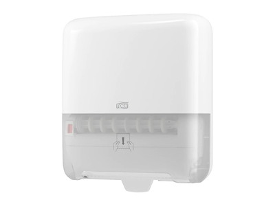 Dispenser H?ndkl?derulle Tork Matic H1 Plast Hvid