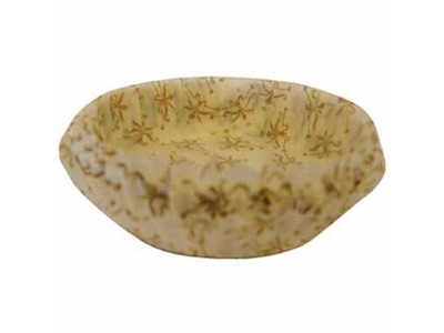 Kagekapsel nr 12 Ø70x20 mm Hvid/Guld