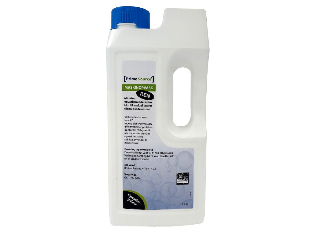Maskinopvask Pulver Prime Source Ren 1.5kg uden Klor