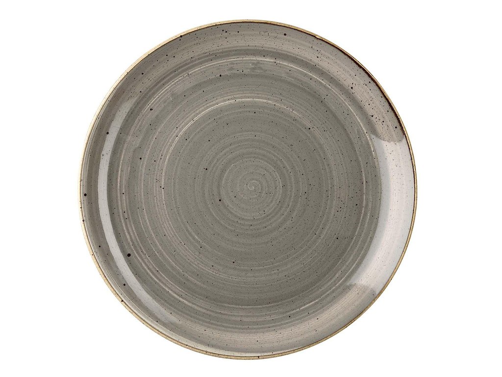 Tallerken Coupe Stonecast Ø16.5 cm Porcelæn Grå
