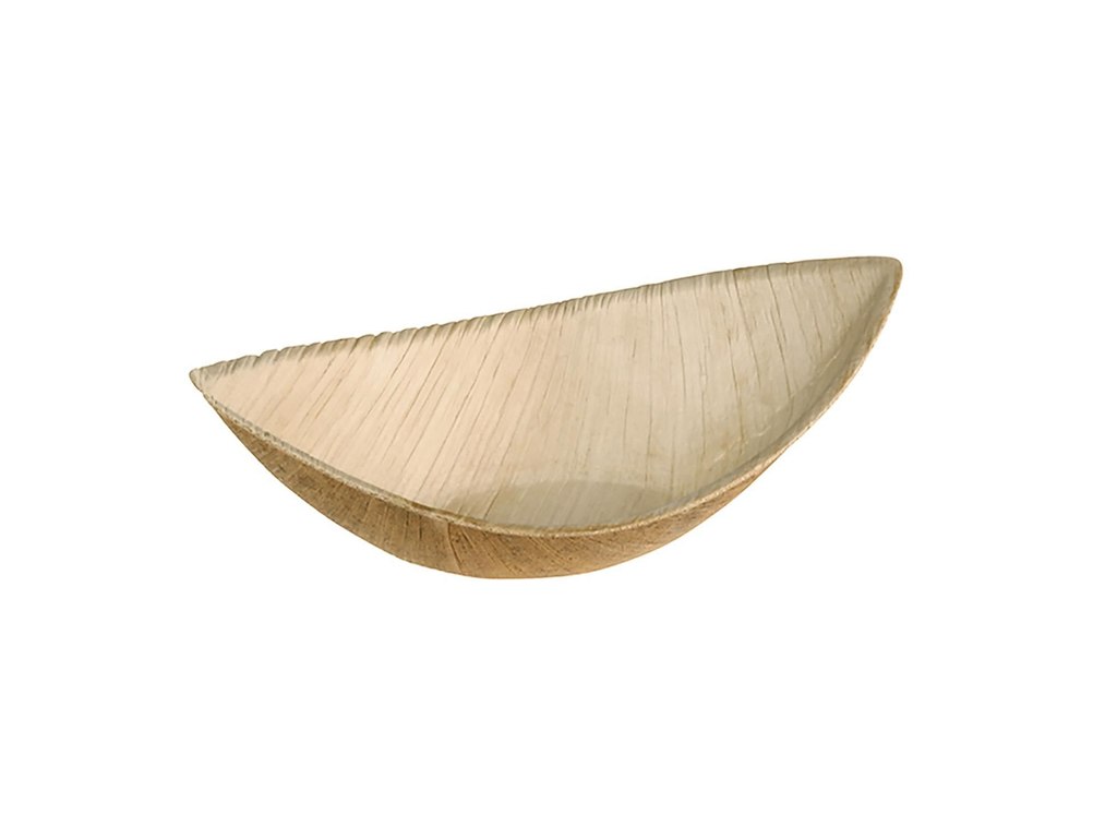 Skål oval Ø115xH20 mm dipskål Bionedbrydelig Palmeblad