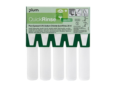 Øjenskyller QuickRinse Ampuller 20 ml til QuickSafe-skab