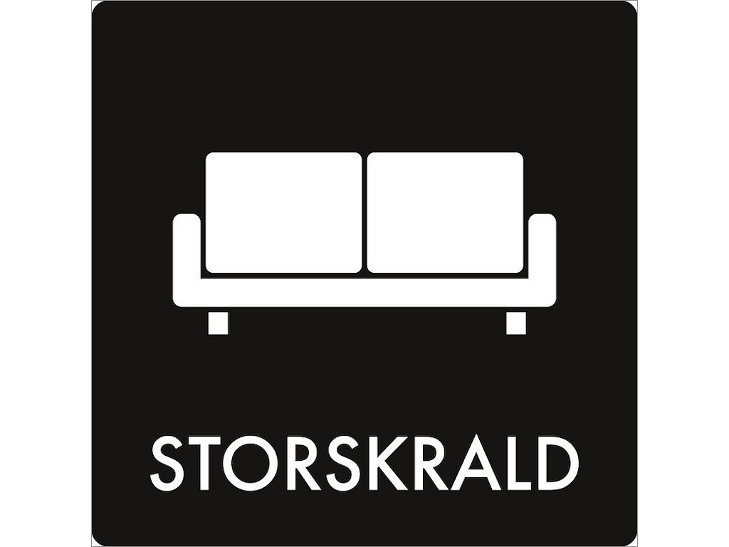 Piktogram Storskrald 180x180mm