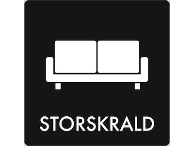 Piktogram Storskrald 180x180mm